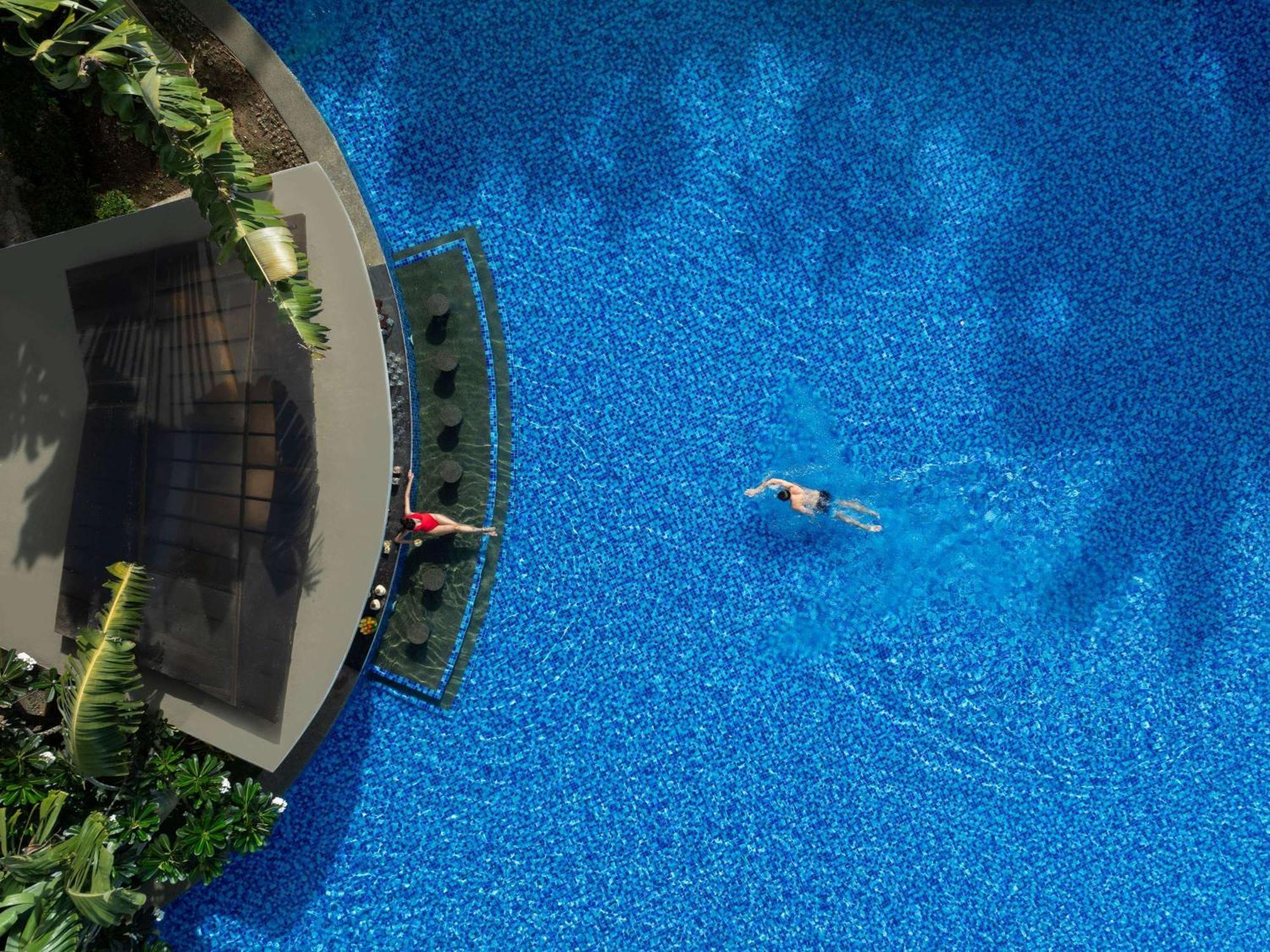 Movenpick Resort & Spa Boracay Yapak Exterior photo Aerial view of the pool